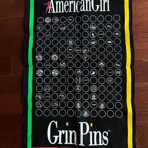 American Girl Banner and 49 Grin Pins